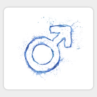 Male water sign Sticker